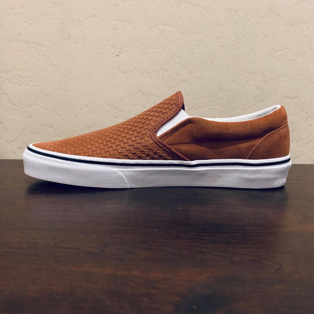 Vans Classic Slip-On Embossed Suede Skate Sequoia - Picture 5 of 8